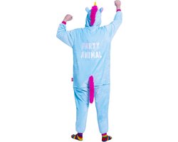 Eenhoorn onesie - dieren onesie - verkleedkleding - carnavalskleding - Carnaval kostuum - dames - heren – volwassenen – Party animal - maat M/L