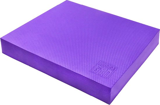 Orange Gym Balanskussen Volwassenen & Kinderen, Balance Board – 38 x 32.5 x 6 cm - Paars - Balanstrainer - Twisttrainer - Balans Wiebel bord - Balansplank - Fitness Focus Training Stabiliteit - Kerntraining - Yoga, Pilates, Fitness