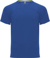 Royal Blue 3 Pack unisex snel drogend Premium sportshirt korte mouwen 'Monaco' merk Roly maat XXL