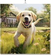 Carrelage Avec Impression | Cadeau | Puppy dans le Jardin | Labrador