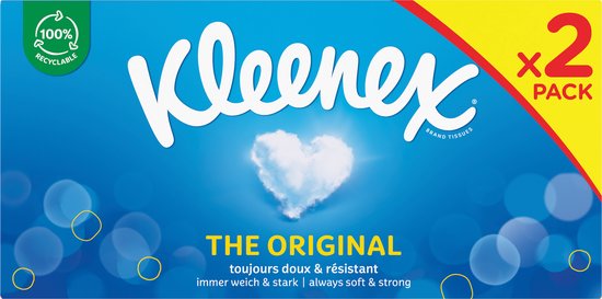 Kleenex Mouchoirs Boîte - L' Original - 2 X 6 pièces (boîte duo) - Value pack