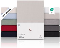 Blumtal Hoeslaken Premium Jersey - 180 x 200 cm - tot 40 cm Matrashoogte - Moonlight Grey - 100% Katoen - Boxspring