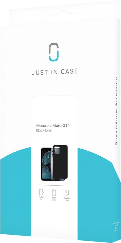 Coque Motorola Moto G14 TPU - Just in Case - Zwart uni - TPU (Doux)