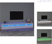 vidaXL TV-meubel vidaXL Luxe met RGB LED-verlichting - 270 x 35 x 40 cm (wit) - Kast