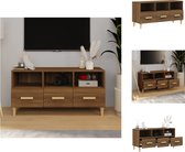 vidaXL TV-meubel - Moderne - Media-opbergruimte - 102 x 36 x 50 cm - Bruineiken - Kast