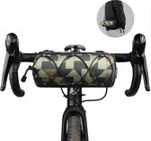tuurtas, fietstas, met schouderriem, voor racefiets/mountainbike, camouflagegroen