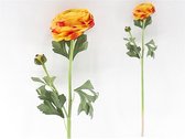 Gerimport Kunstbloem Ranunculus 59 X 16 Cm Oranje