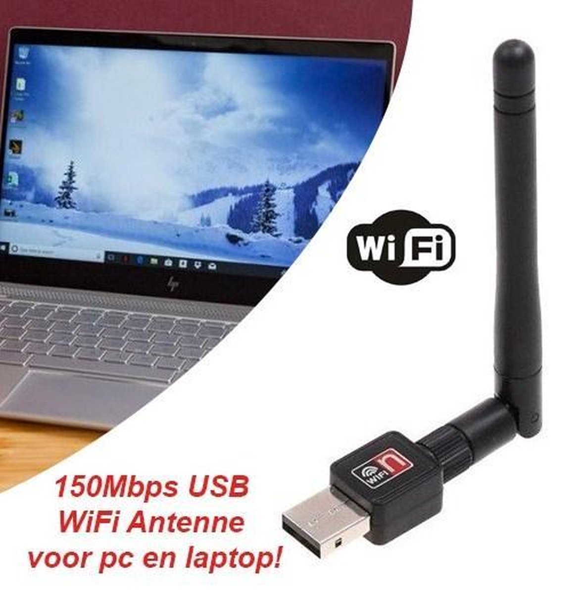 ondernemer kopiëren helaas 150Mbps USB WiFi Antenne voor pc en laptop! | bol.com