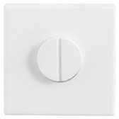 Toiletgarnituur - Wit - RVS - GPF bouwbeslag - Binnendeur - GPF8910.42 50x50x8mm stift 8mm wit grote knop