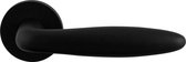 Ten hulscher Deurkruk op rozet - Sigaar model - geborsteld - zwart