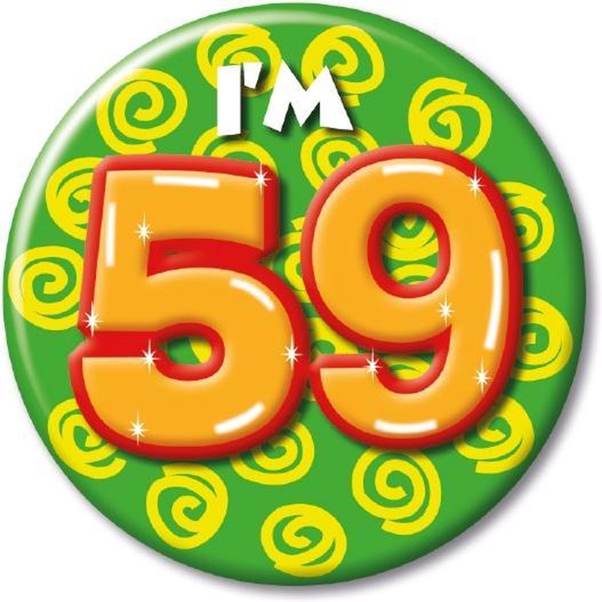Button klein - i'm 59 Leeftijd Fun gifts