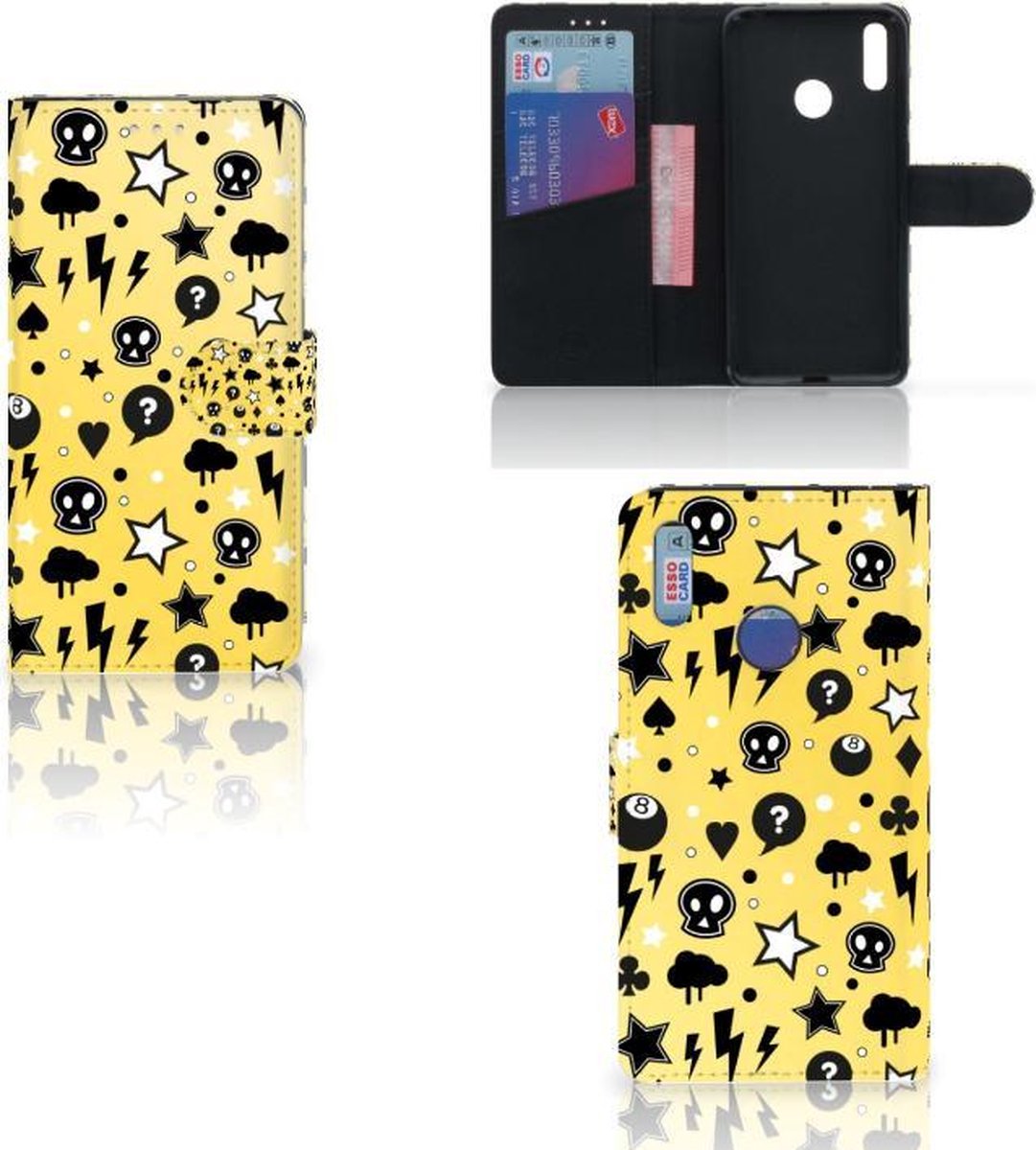 Telefoonhoesje met Naam Huawei Y7 (2019) Punk Geel