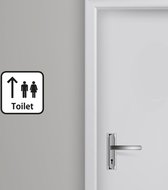 Toilet sticker Man/Vrouw 1 | Toilet sticker | WC Sticker | Deursticker toilet | WC deur sticker | Deur decoratie sticker