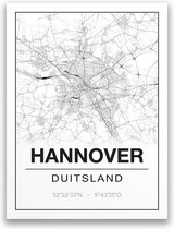Poster/plattegrond HANNOVER - A4