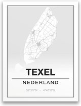 Poster/plattegrond TEXEL - A4