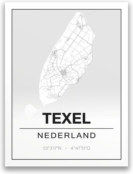 Poster/plattegrond TEXEL - A4