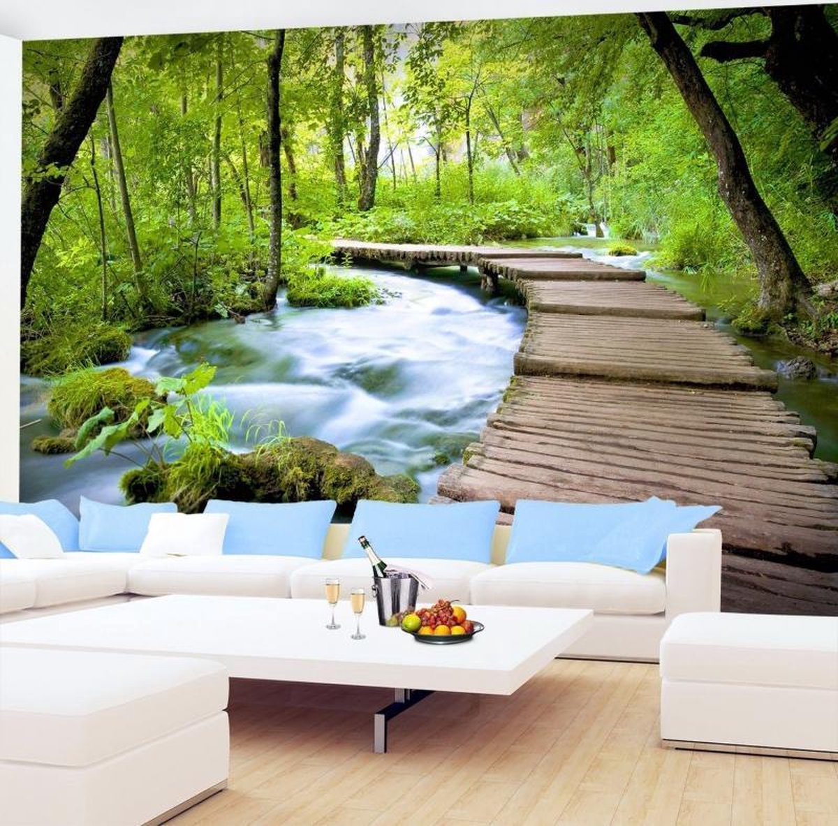 Foto Vliesbehang Muurposter Bos K 308x220 cm