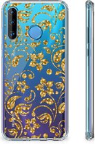 Huawei P30 Lite Case Gouden Bloemen