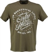 Diesel armygroen t-shirt - Maat XS
