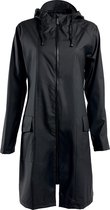 Zwarte A-lijn damesregenjas van Rains (A-jacket) XXS/XS