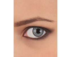 ZOELIBAT - Contactlenzen met zwart/wit spiraal - Schmink > Lenzen