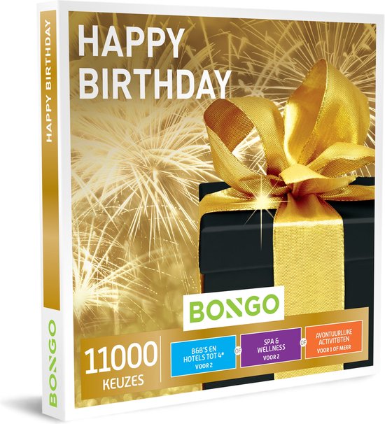 Bongo Bon Belgium - Bon cadeau joyeux anniversaire - Cadeau carte cadeau  pour homme ou... | bol.com