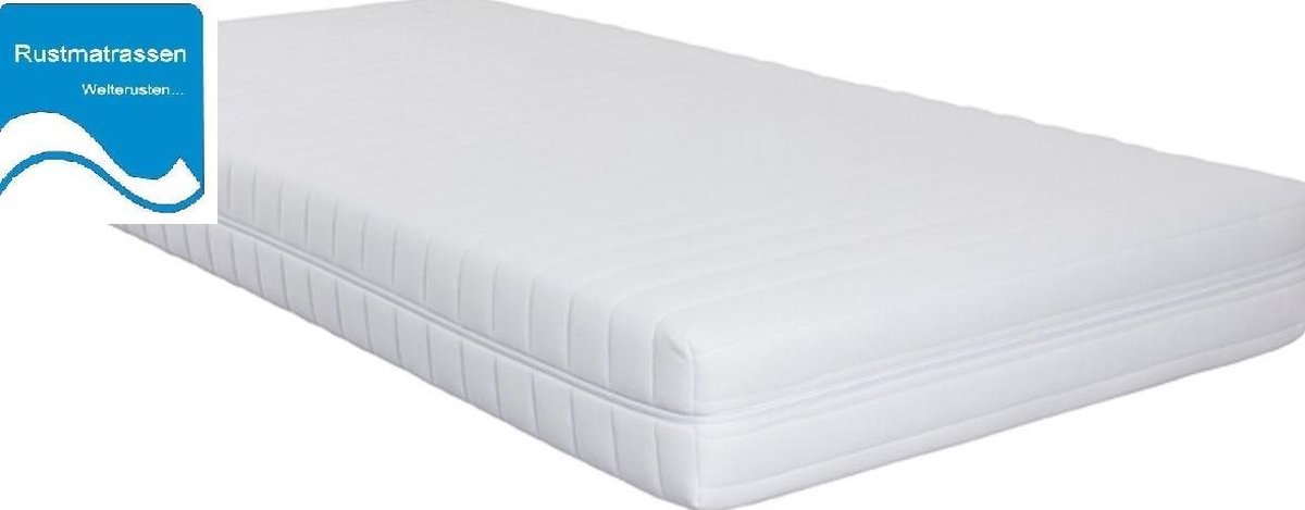 Rustmatrassen.nl Ledikant Matras 60x90 x14cm-SG25-Anti-allergische wasbare hoes met rits.