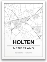 Poster/plattegrond HOLTEN - 30x40cm