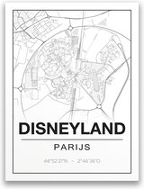 Poster/plattegrond DISNEYLAND - 30x40cm