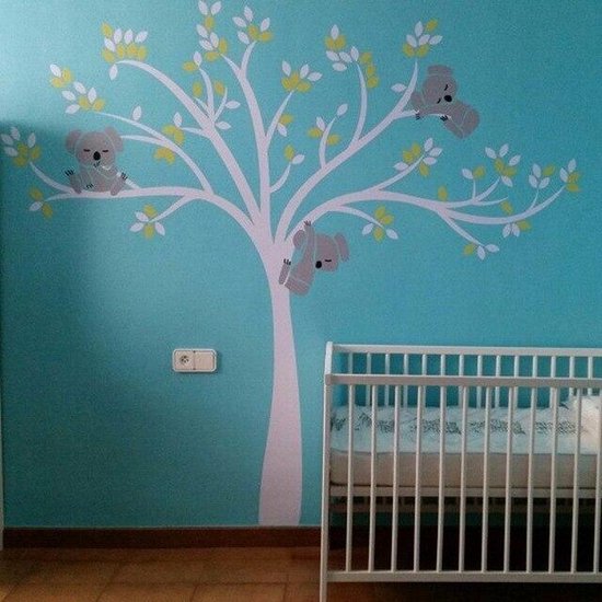 3D Sticker Decoratie oversized grote Koala boom muur stickers voor baby  kinderkamer -... | bol.com