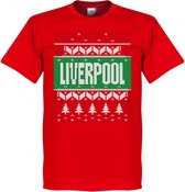 Liverpool Kerst T-Shirt - Rood - XXXXL
