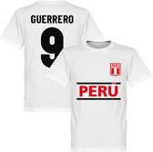 Peru Guerrero 9 Team T-Shirt - Wit - XXXL