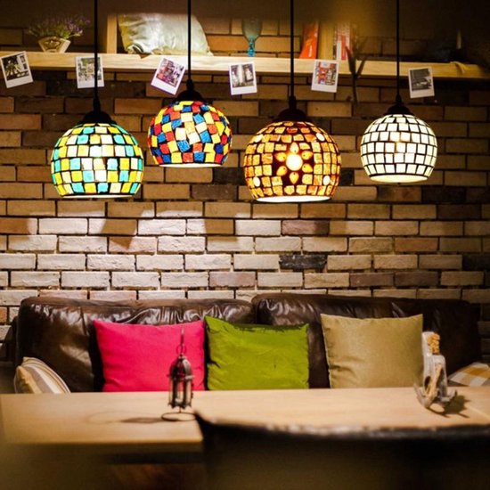 Pendentif en verre vintage lampe de décoration lampe résidente applique  murale pour... | bol.com