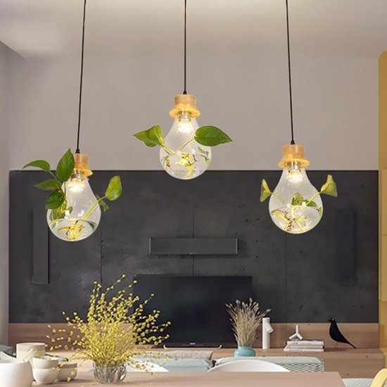 bol.com | Massief hout klassieke lamp vorm pendant lamp plafond lamp voor  slaapkamer woonkamer...