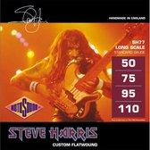 Rotosound bas snaren SH77, 50-110, Flat Steve Harris, Monel Flatwound - Snarenset voor 4-string basgitaar