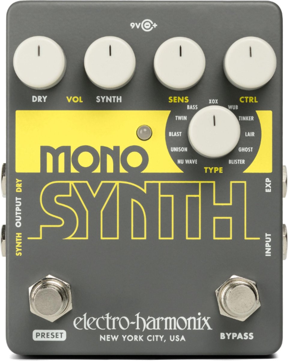 Electro Harmonix Mono Synth Guitar Synthesizer effectpedaal