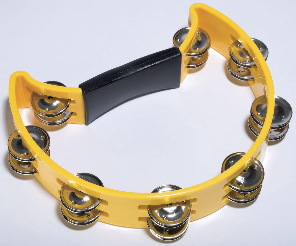 Fame Hand Tambourine Yellow - Tamboerijn