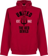 Manchester United Established Hooded Sweater - Rood - Kinderen - 128