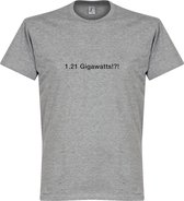 1.21 Gigawatts!?! T-Shirt - Grijs - XXXXL
