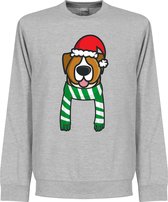 Christmas Dog Supporters Kersttrui - Groen/Wit - S