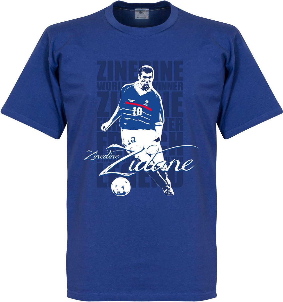 Zinedine Zidane Legend T-Shirt - Blauw - Kinderen - 116