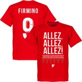 Liverpool Allez Allez Allez Firmino 9 T-Shirt - Rood - 3XL