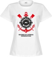 Corinthians Minas Dames T-Shirt - Wit - XL