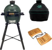Big Green Egg Minimax Houtskoolbarbecue met Portable Nest, Hoes en Acacia EGG Mates