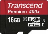 Transcend Premium UHS-I Micro SD kaart 16GB (300x)