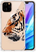 Back Cover Geschikt voor iPhone 11 Pro Watercolor Tiger