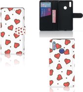 Huawei Y7 (2019) Telefoon Hoesje Hearts