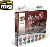 AMMO MIG 7175 Metallic Colors - Acryl set Verf set