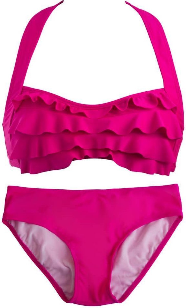 FinFun Bikini Setje Raspberry Maat L (10 Jaar)