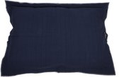 Lex & Max Raw Uni Housse ample pour coussin chien rectangle 100x70cm bleu foncé